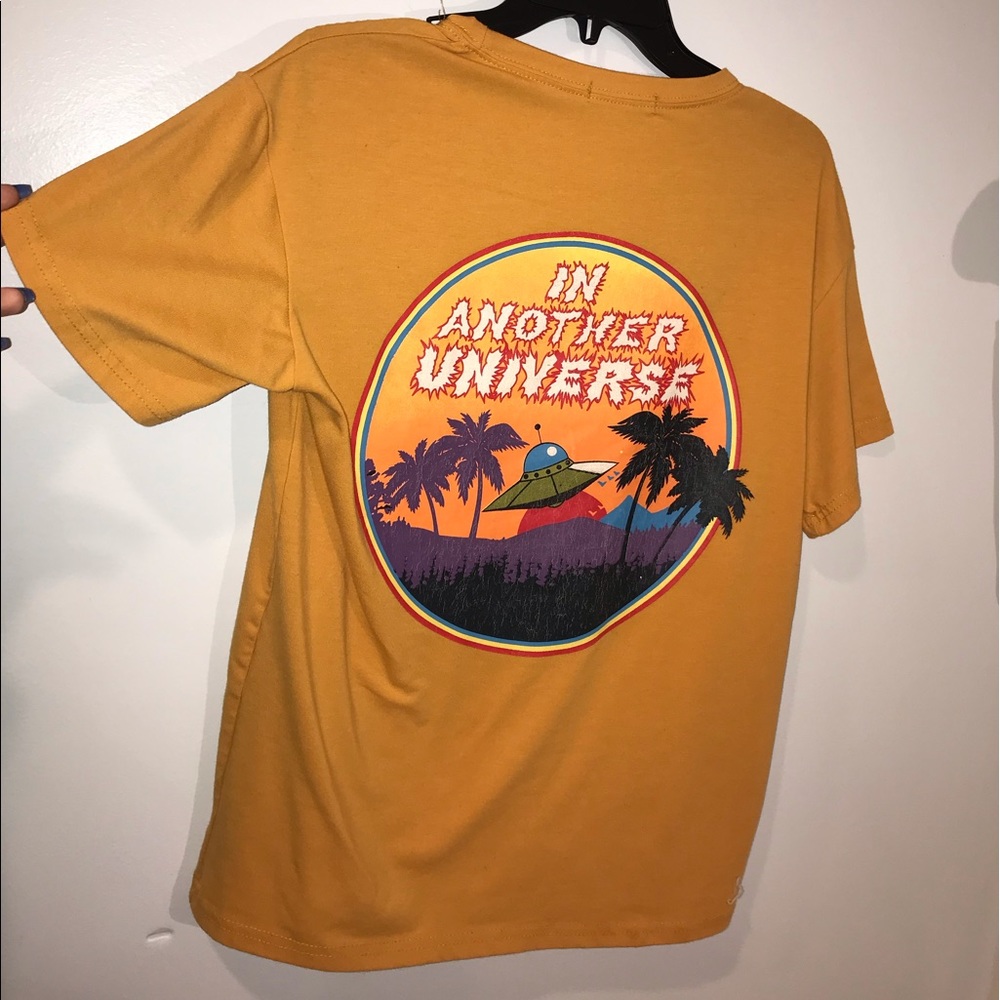 vintage 90s yellow shirt